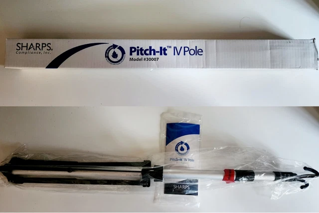 Sharps Pitch It IV Pole Extendable up to 6' New Open Box