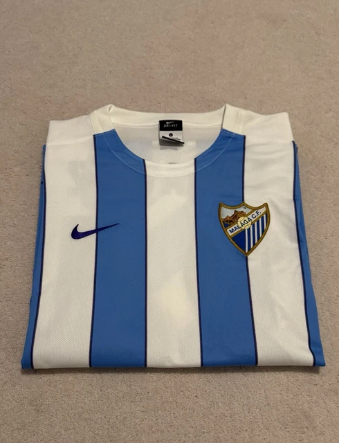 MALAGA CF NIKE player issue Home shirt 2015-16 Roque Santa