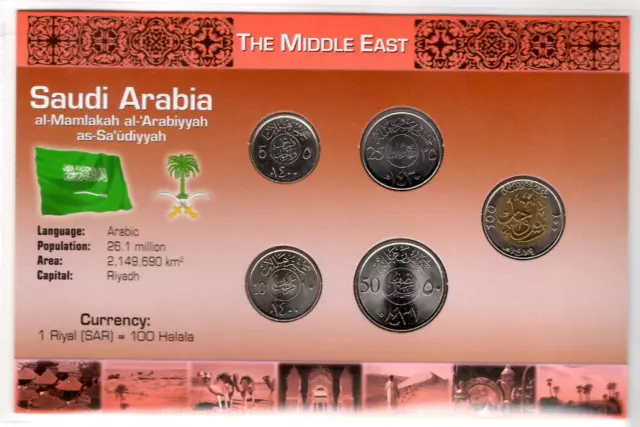 Littleton World Coin Set Saudi Arabia UNC 1987-2010 100 Halala 1998