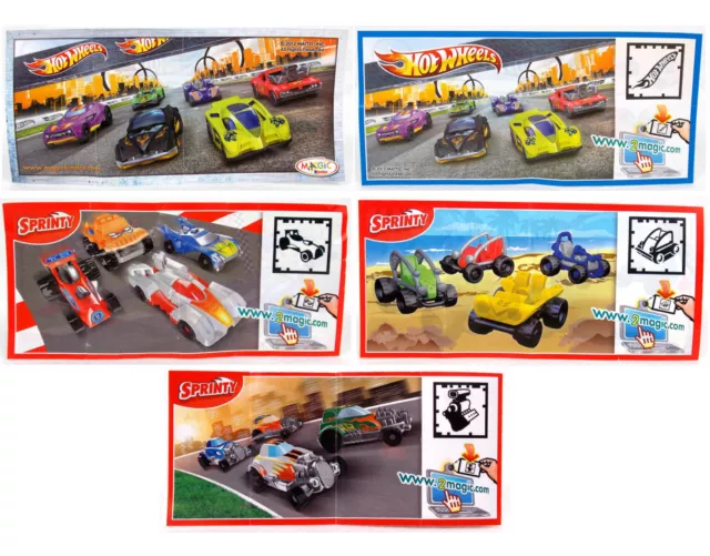 Hot Wheels und Sprinty 2013 Auswahl Überraschungsei Figuren UeEi Auto Fahrzeug