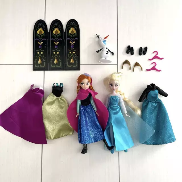 Figurine Disney la reine des neiges, poupée habillée, Anna, Elsa, Olaf,...