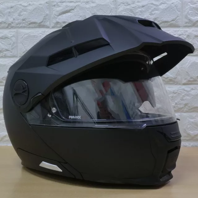 Schuberth E2 Motorcycle Motorbike Helmet - Matt Black - M : 57