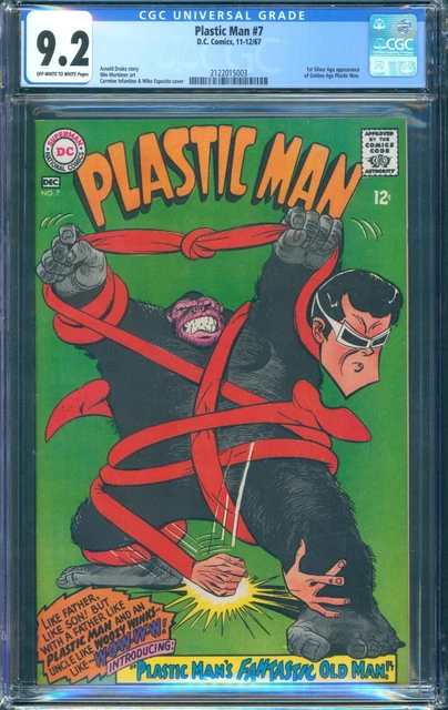 Plastic Man #7 CGC 9.2 1st Silver age app. of Golden Age Plastic Man!!!