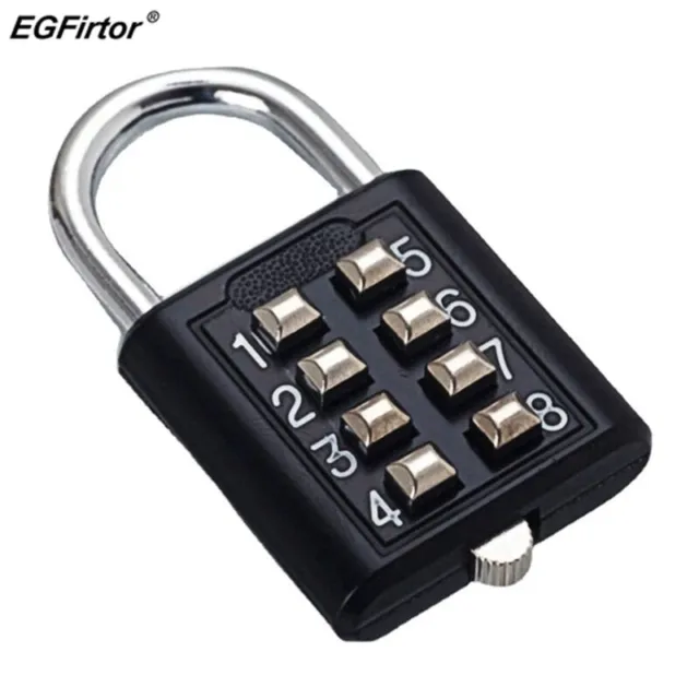 8 Digits Password Code Combination Padlock Zinc Alloy Suitcase Code Smart Lock