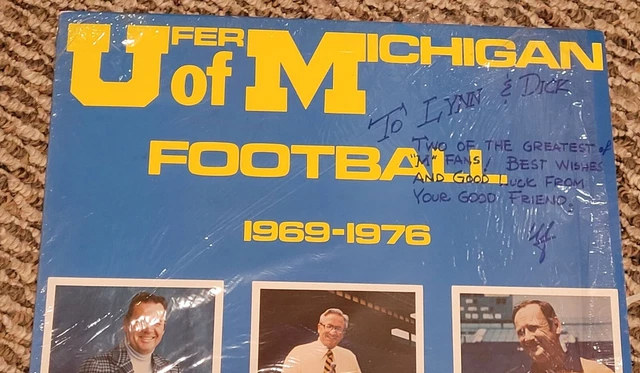 Wolverine Football History LP U of Michigan Bob Ufer autograph signed inscribed 2