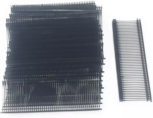 1 Inch Lot Of 1000 Black Standard Tagging Barb Fasteners Tangle Resistant