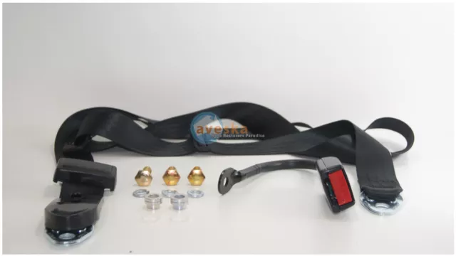 Front Right And Left Bucket Seat Belt Kit To Suit Datsun-1200 B110 Coupe, Sedan