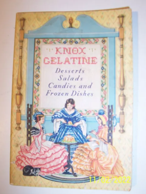 KNOX GELATINE Recipe Book - Desserts, Salads, Candies, Frozen Dishes 1936 Jello