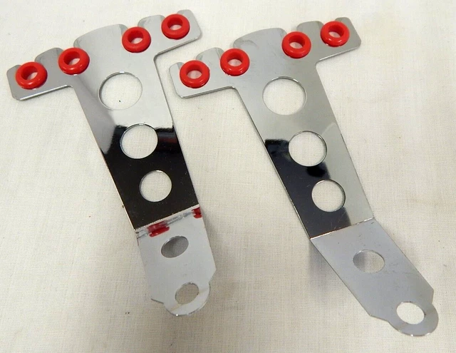Cal Custom Chrome Spark Plug Wire Loom Holder Street Rod Muscle Car 4 Hole 6" ht