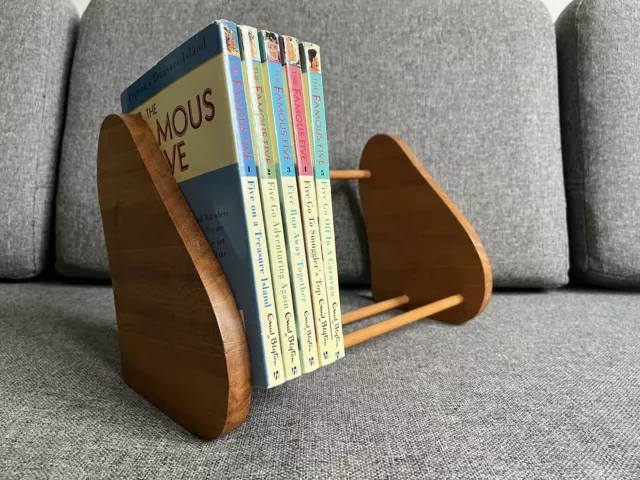 Mid Century Modern Vintage Handmade Book Rest / Rack / Stand / Trough / Shelf