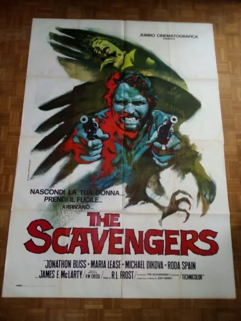 The scavengers - (Bliss).  Manifesto F4, 2 fogli, Italia (1971) Cm 140x200 Raro!