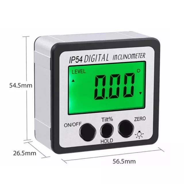Digital Angle Finders LCD Inclinometer Gauges Magnetic Protractor Box Bevels Hot