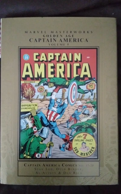 Marvel Masterworks Golden Age Captain America Vol 5 HC Human Torch SubMariner