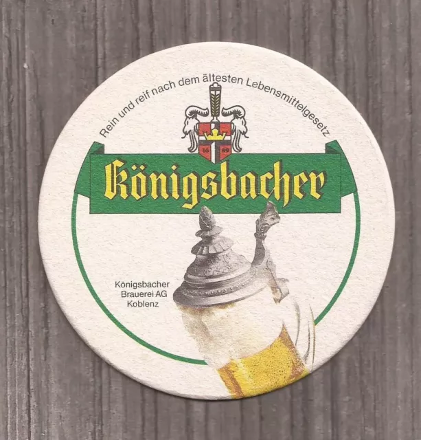 Konigsbacher Brewery Beer Coaster-Koblenz Germany-R4033
