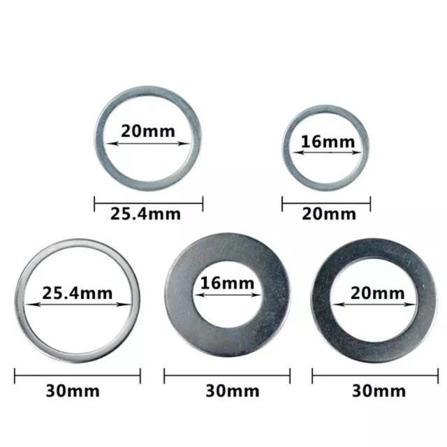 Outil Scie Circulaire Bague Conversion 2 Pièces / Set 25.4-20mm for Lames de