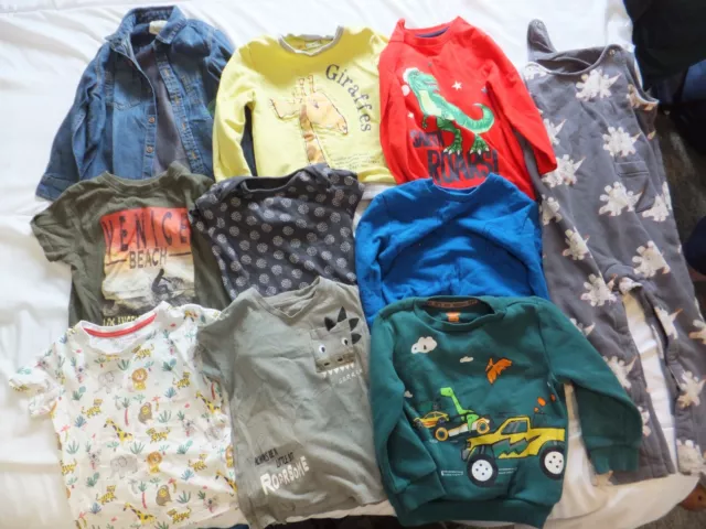 2/3 Years Boys Clothes Bundle 10 items inc: Next , M&S, Nutmeg                 2