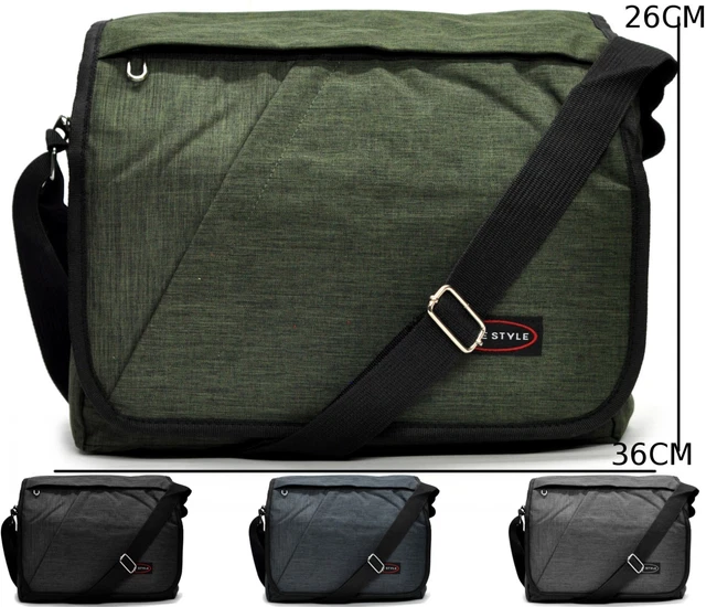 Borsa A Tracolla Da Uomo Donna Borsa Hippie Boemo Vintage Grande Resitente Impermeabile Viaggio Sport Lavoro Festa Festival Con Cerniera Blu Bianco