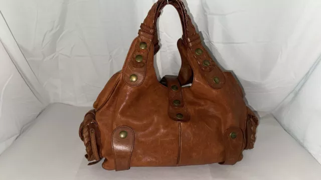 $1750❤️ Chloe Silverado Brown Calf Leather Large Totes Hand Bag Purse Bag ITALY 3