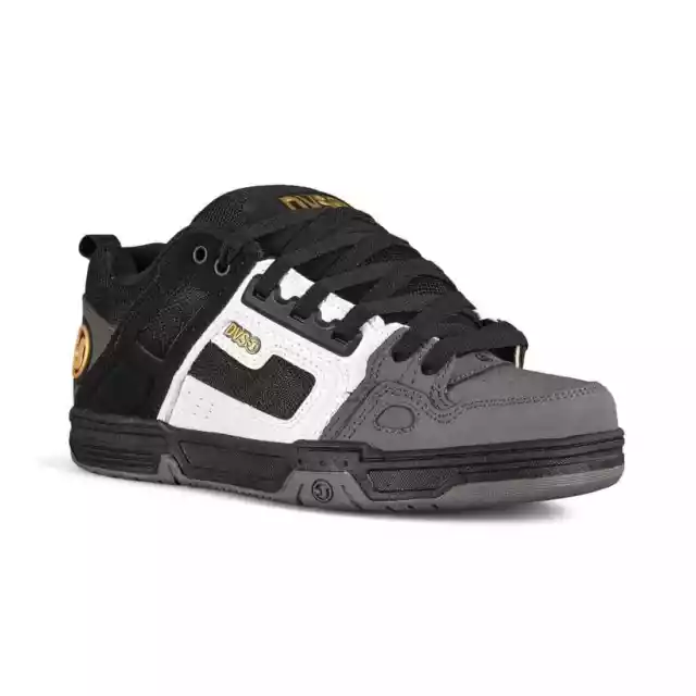 DVS Comanche Skate Shoes - Black/White/Charcoal Nubuck