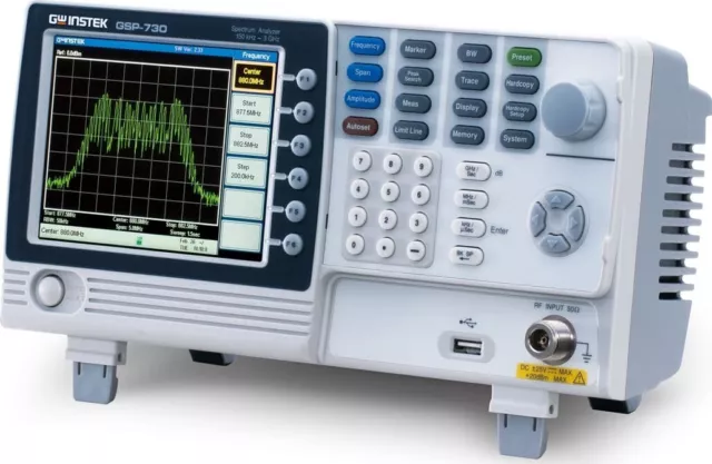 GW Instek GSP-730 Spectrum Analyzer, 150kHz-3GHz Frequency Range