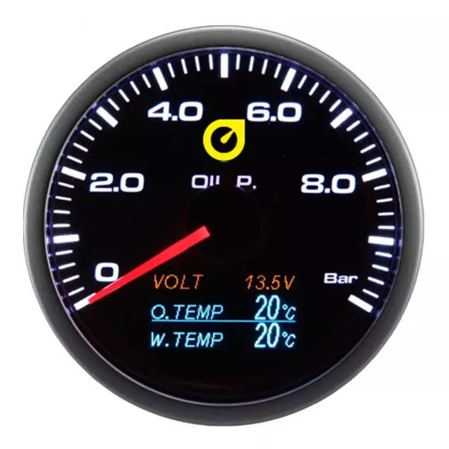 Öldruckanzeige (inkl. Öltemperatur, Wassertemperatur, Volt) 4in1