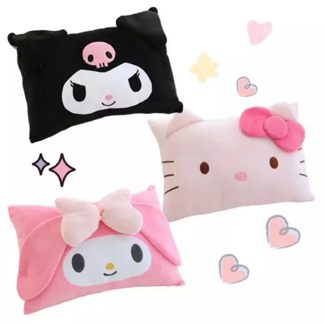 Cute Hello Kitty Kuromi My Melody Plush Pillow Cushion Stuffed Soft Gift Room