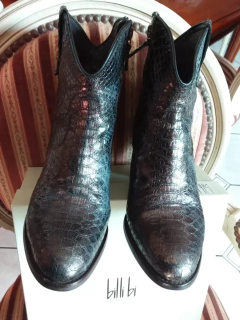 ** Bottines En Cuir Marque Billi Bi En Tres Bon Etat