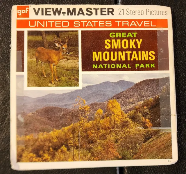 GREAT SMOKY MOUNTAINS National Park NC, TN Vintage View-master 3 reel pack