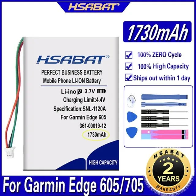 HSABAT 361-00019-12 1730mAh Battery for Garmin Edge 605 705 / Edge 705 GPS