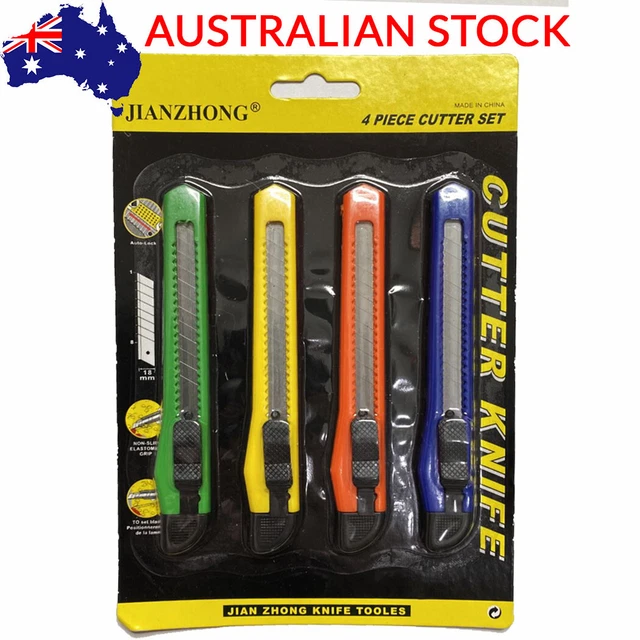 High Quality Box Cutter Utility Knife Pack Heavy Duty Hand Craft Tool Long Last