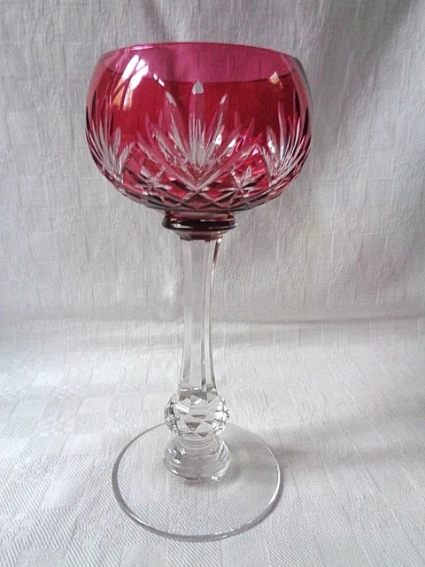 Flûte à Rose En Verre Cristal 3D - Verre à Vin Rouge Créatif 24cm Pour Mariages Et Fêtes