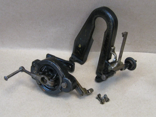 Antique Winselmann Germany Sewing Machine Parts Belt Guard Hand Crank No Knob
