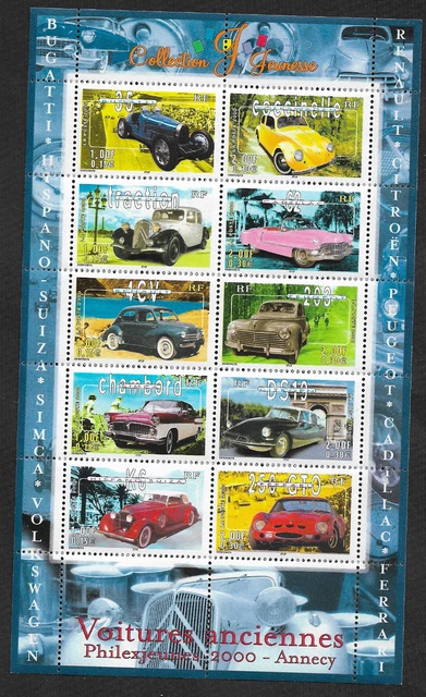 Carte + enveloppe Journée du Timbre Voiture VILLERS COLLECTIONS Carte + enveloppe Journée du Timbre Voiture VILLERS COLLECTIONS