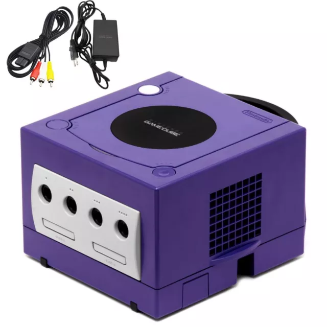 Nintendo GameCube - Konsole - DOL-001 - alle Kabel - Blau