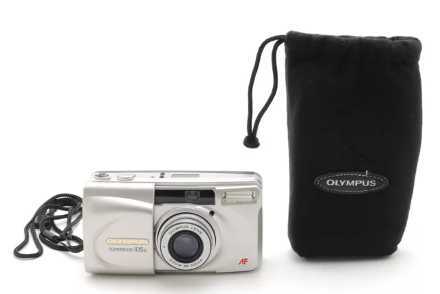 All Works [NEAR MINT w/Case] Olympus Superzoom 105G 35mm Film Camera JAPAN