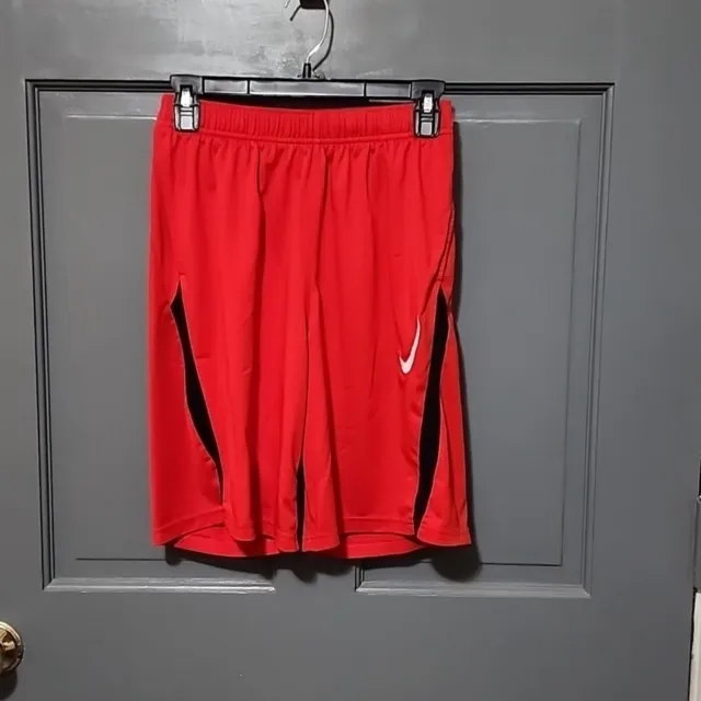 Nike Dri-Fit Standard Shorts, Red, Black, White, Size XL Unisex Youth Boy Girl