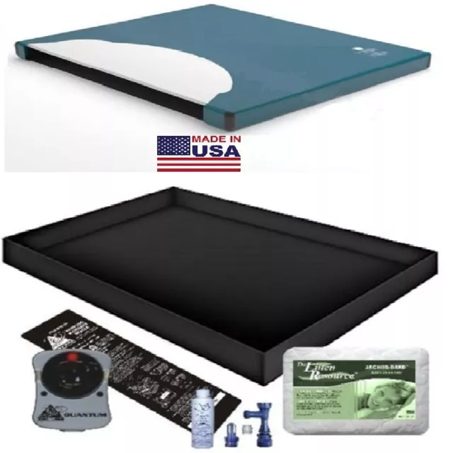 60% Waveless Waterbed Mattress / Pad / Liner /Heater / Fill Drain Kit
