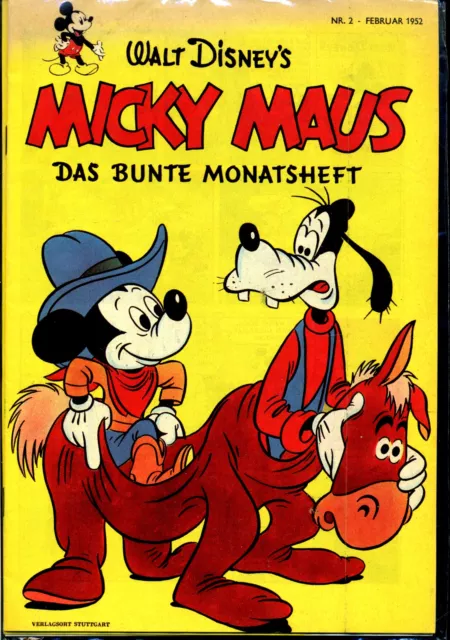 Micky Maus --1952 -- Nr. 2 --Februar -- Nachdruck -- Mit Heft 1988/28---verschw.