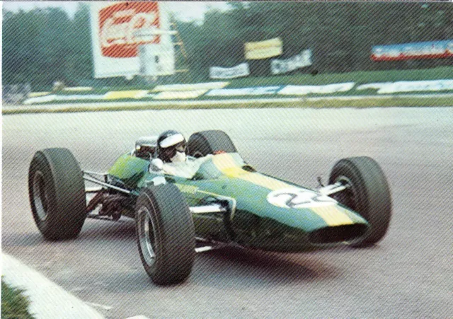 carte postale Grand Prix de Monza ITALIE Formule 1 1966 JIM CLARK LOTUS BRM v8