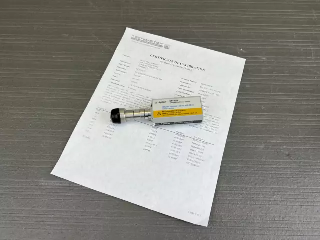 Agilent E4412A Power Sensor 10MHz to 18GHz, -70 dBm to +20 dBm - CAL'D WITH DATA