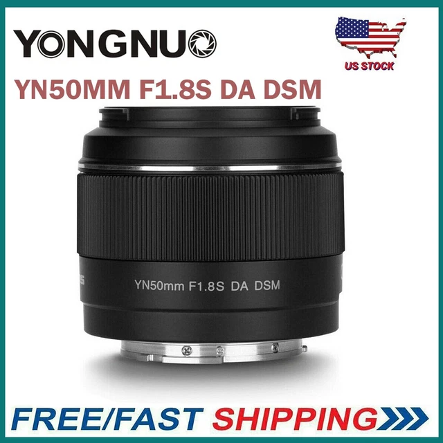 YONGNUO YN50MM F1.8S DA DSM Standard Prime Lens AF MF E-mount APS-C for