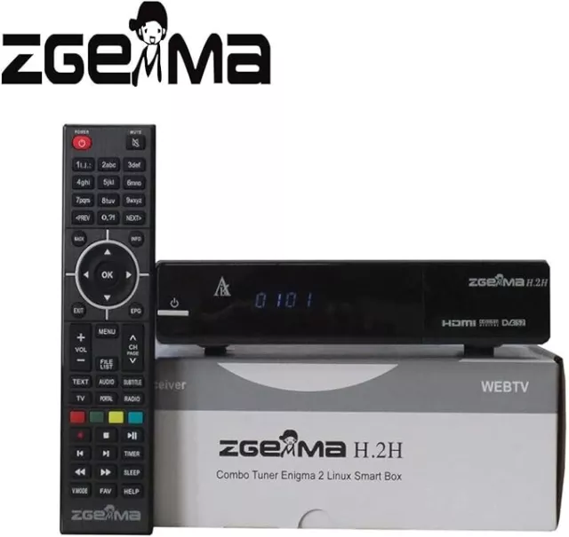 Zgemma 2S Twin Tuner Satellite Receiver FreeSat Sky FTA & BBC HD