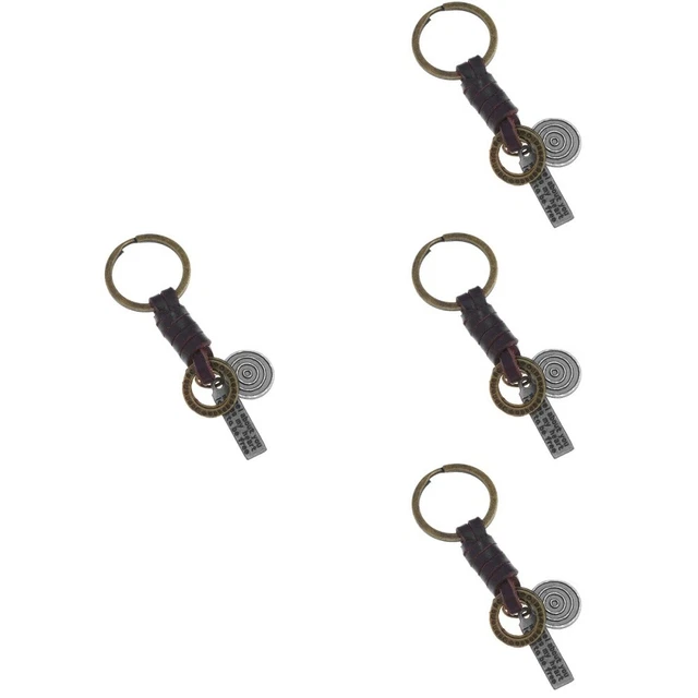 4pcs Car Keychain Sac Hanging Key Ring Purse Key Chain Vintage Sac Vintage