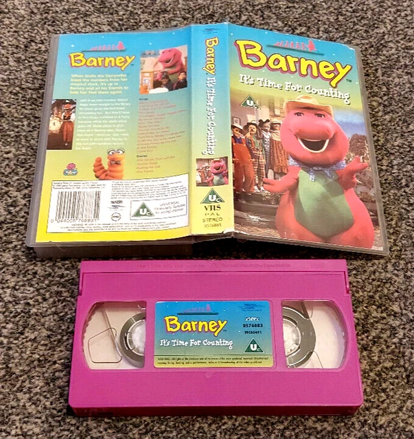 BARNEY THE DINOSAUR Barney It's Time For Counting Pal Vhs Video Kids ...