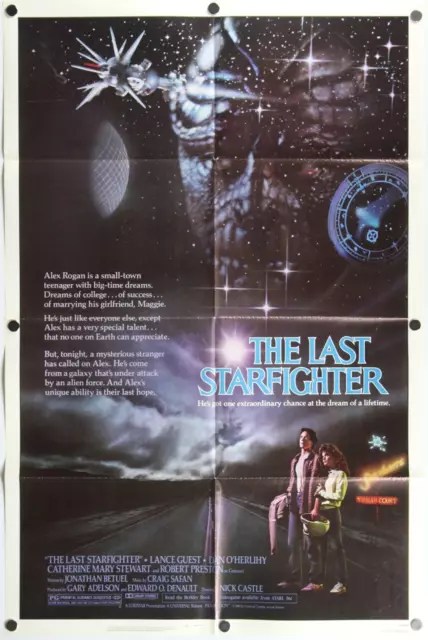 The Last Starfighter 1984 Original One Sheet Movie Poster 27" x 41"