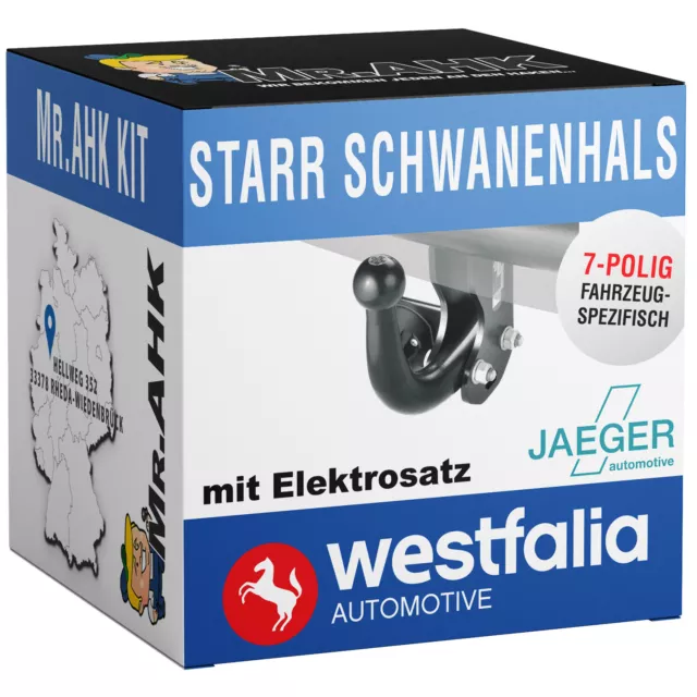 Enganche de remolque rígido con 7 polos específico para VW Polo V 14-17 Westfalia