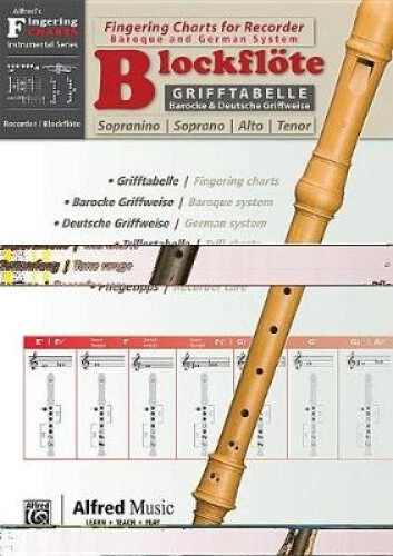 GRIFFTABELLE FUR BLOCKFLOETE [fingering Charts for Recorder]: German ...