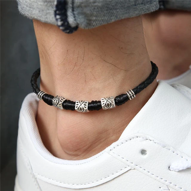 Handmade Mens Womens Rope Anklet Ankle Bracelet Barefoot Sandal Beach Jewelry~OR