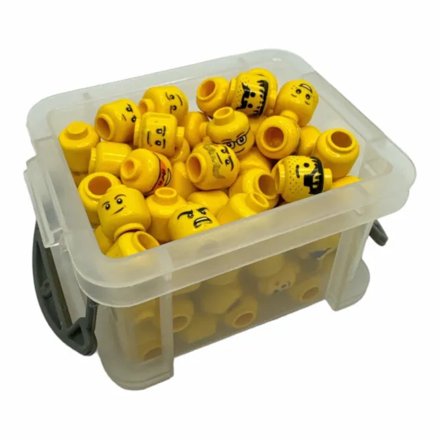 100x LEGO® verschiedene Köpfe für Minifigur Ritter Piraten City Ninjago Konvolut