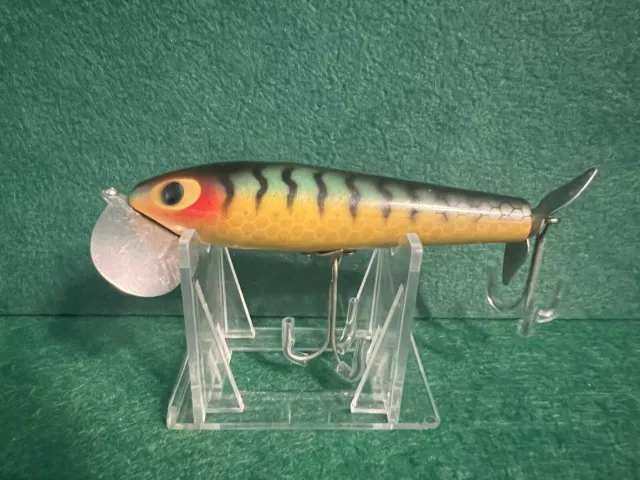 Vintage Fishing Lure Fred Arbogast 5/8 oz Jitterstick in Perch